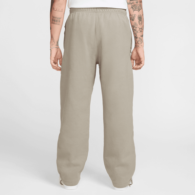 Nike Solo Swoosh Light Army Open-Hem Fleece Pants