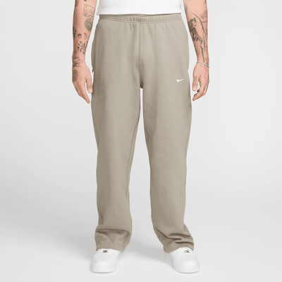 Nike Solo Swoosh Light Army Open-Hem Fleece Pants