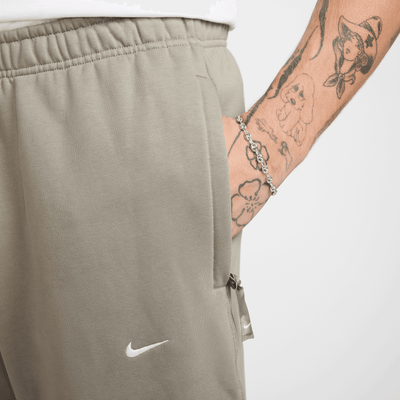 Nike Solo Swoosh Light Army Open-Hem Fleece Pants