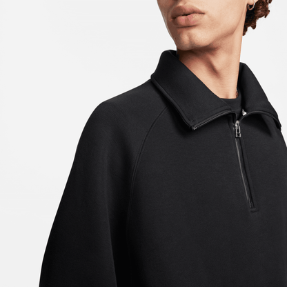 Nike Tech Fleece Reimagined Black 1/2-Zip Sweatshirt