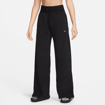 Nike Women's Sportswear Phoenix Plush Black High-Waisted Wide-Leg Cozy Fleece Pants