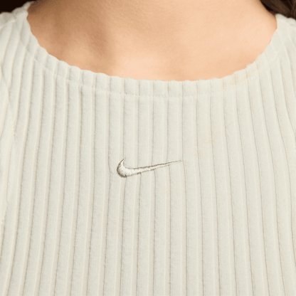 Nike Sportswear Women's Chill Knit White Slim Midi Dress