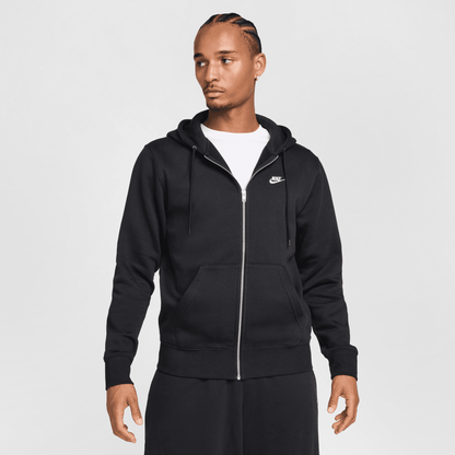 Nike Club Full-Zip Black Hoodie