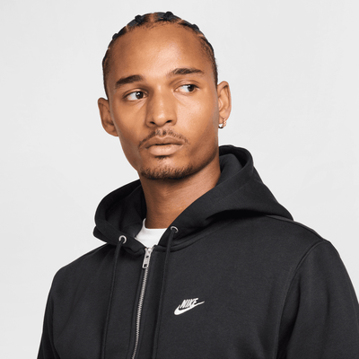 Nike Club Full-Zip Black Hoodie