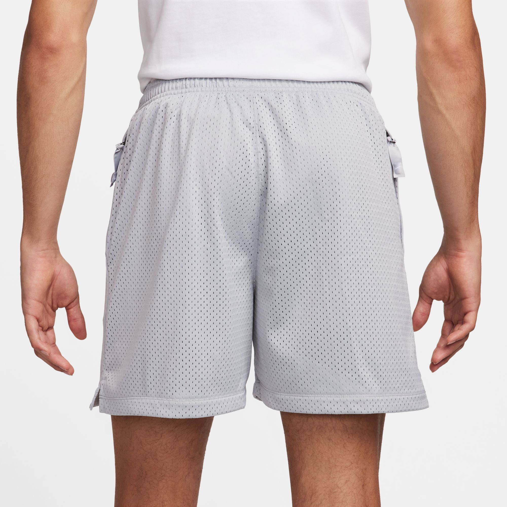 Nike Sportswear Swoosh Light Grey Mesh Shorts