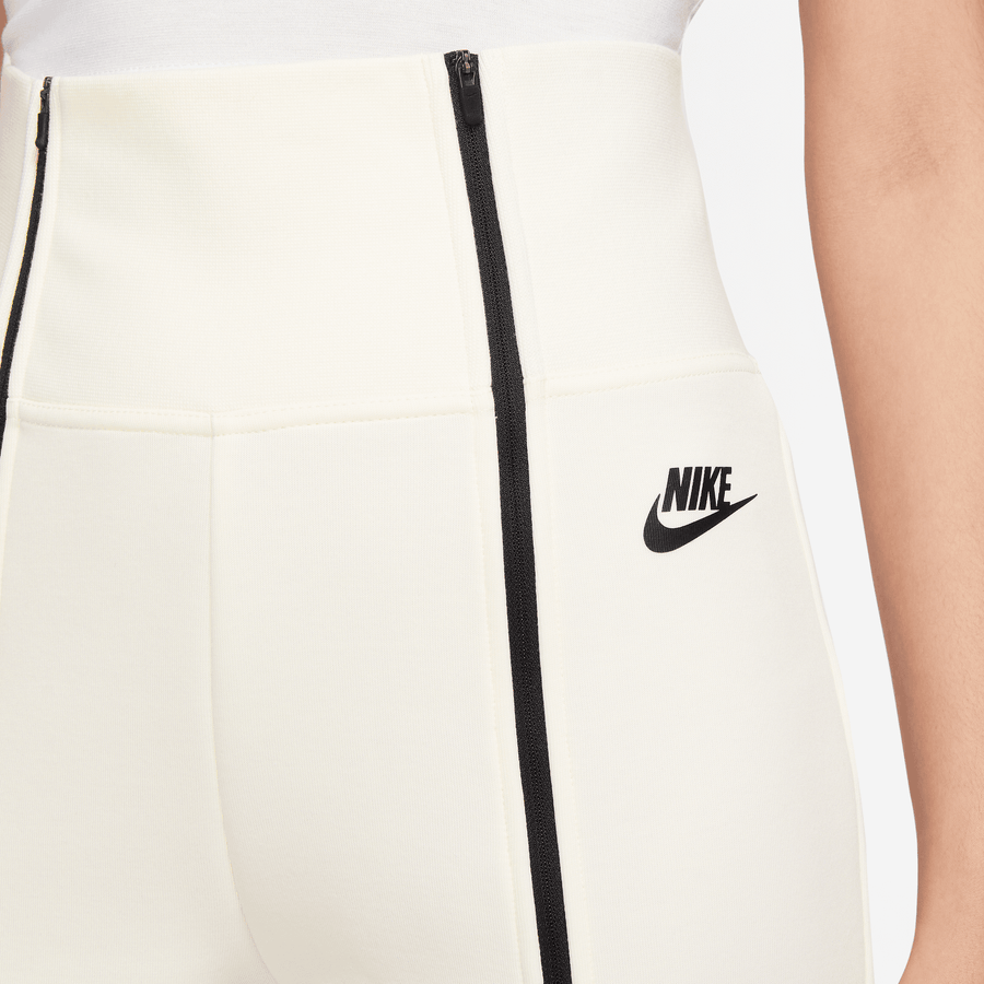 Nike Sportswear Women's High-Waisted White Slim Zip Tech Fleece Pants