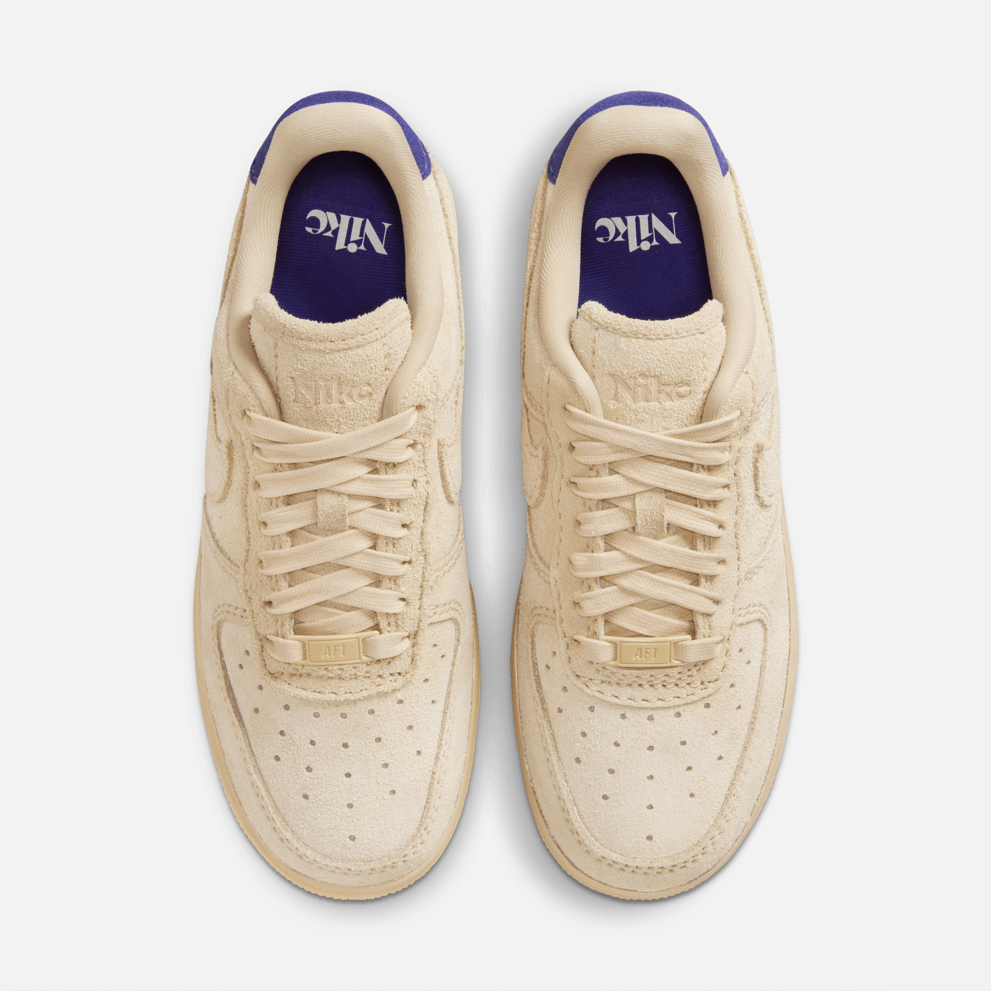Nike, Air Force 1's High LV8 wheat tan sneakers, WMS 7.5