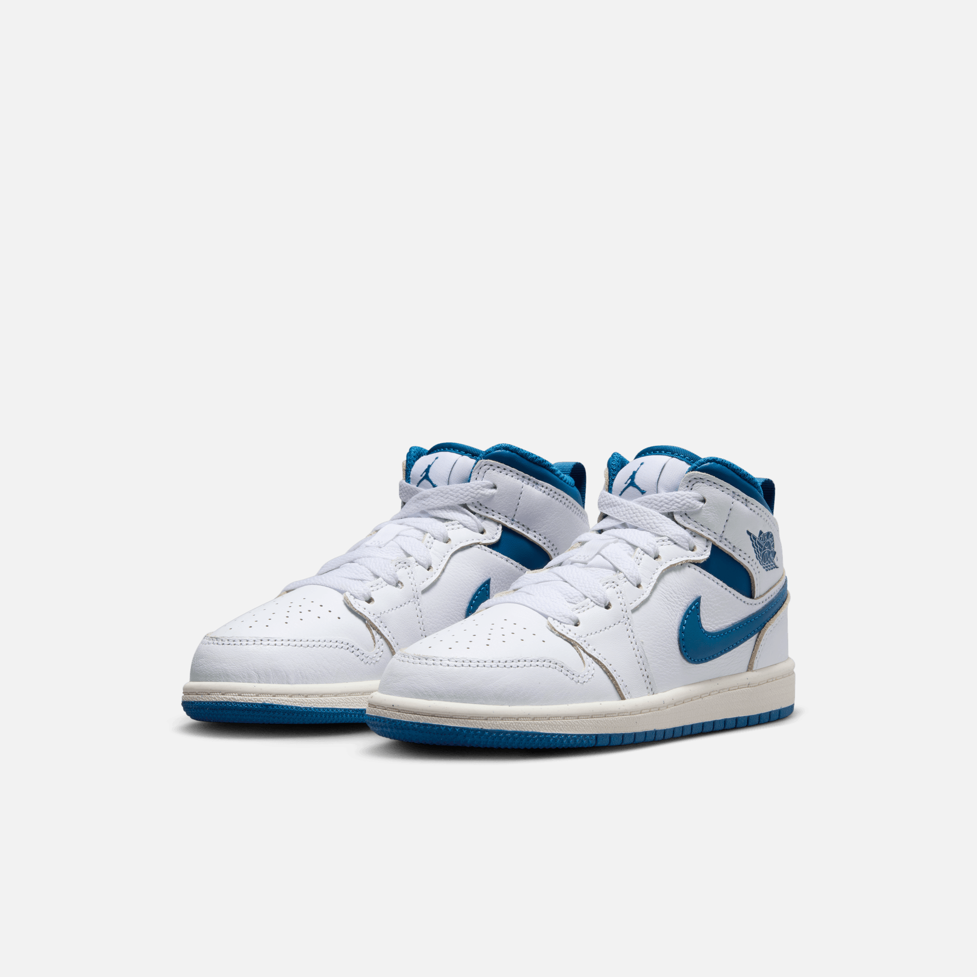 Air Jordan Kids' 1 Mid SE Industrial Blue (PS)