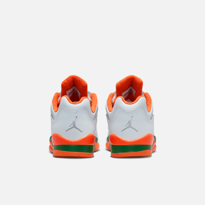 Air Jordan Big Kids' 5 Retro Low 'Miami Hurricanes' (GS)