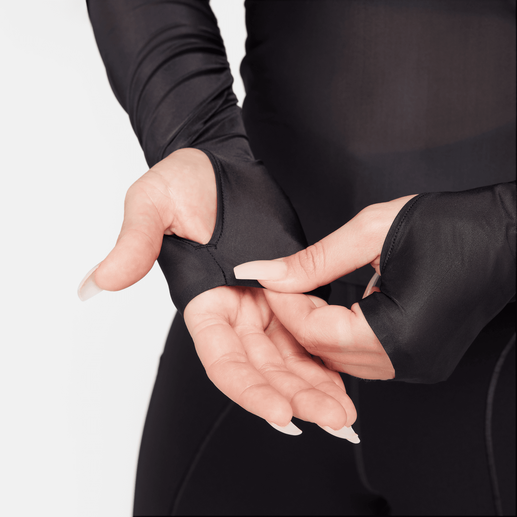 Nike Women's FutureMove Black Dri-FIT Long-Sleeve Sheer Top