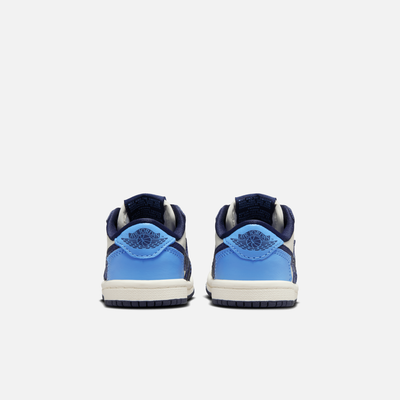 Air Jordan Kids' 1 Low OG Obsidian UNC (TD)