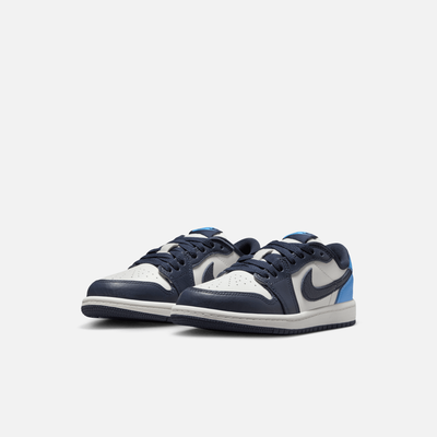 Air Jordan Kids' 1 Low OG Obsidian UNC (PS)