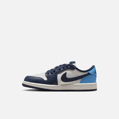 Air Jordan Kids' 1 Low OG Obsidian UNC (PS)