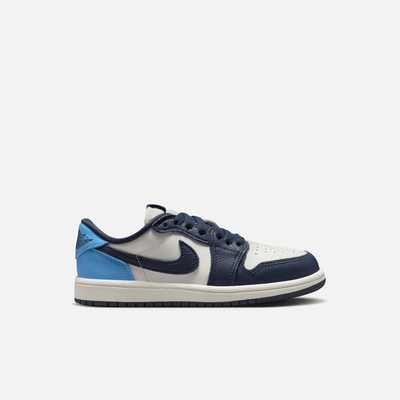 Air Jordan Kids' 1 Low OG Obsidian UNC (PS)