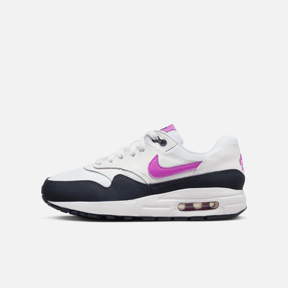 Nike Big Kids' Air Max 1 White Purple (GS)