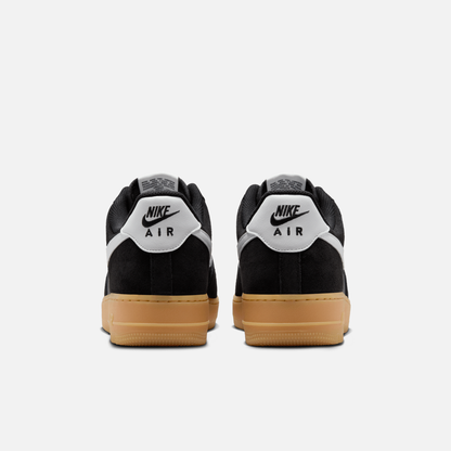 Nike Air Force 1 Low Black Suede Gum