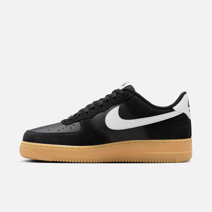 Nike Air Force 1 Low Black Suede Gum