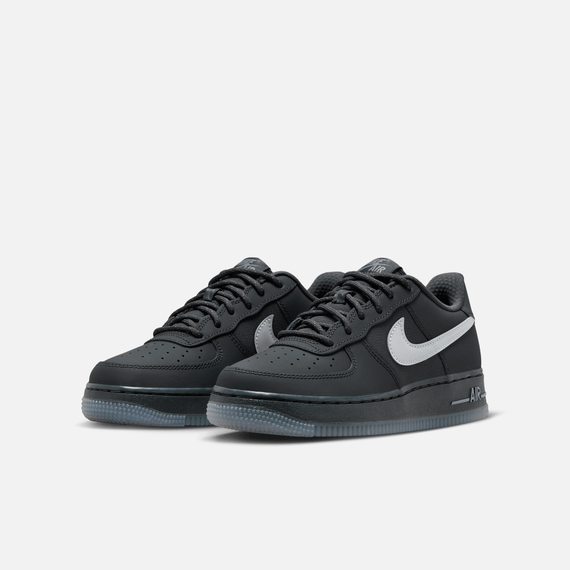 Nike Big Kids' Air Force 1 Low Anthracite Reflective (GS)