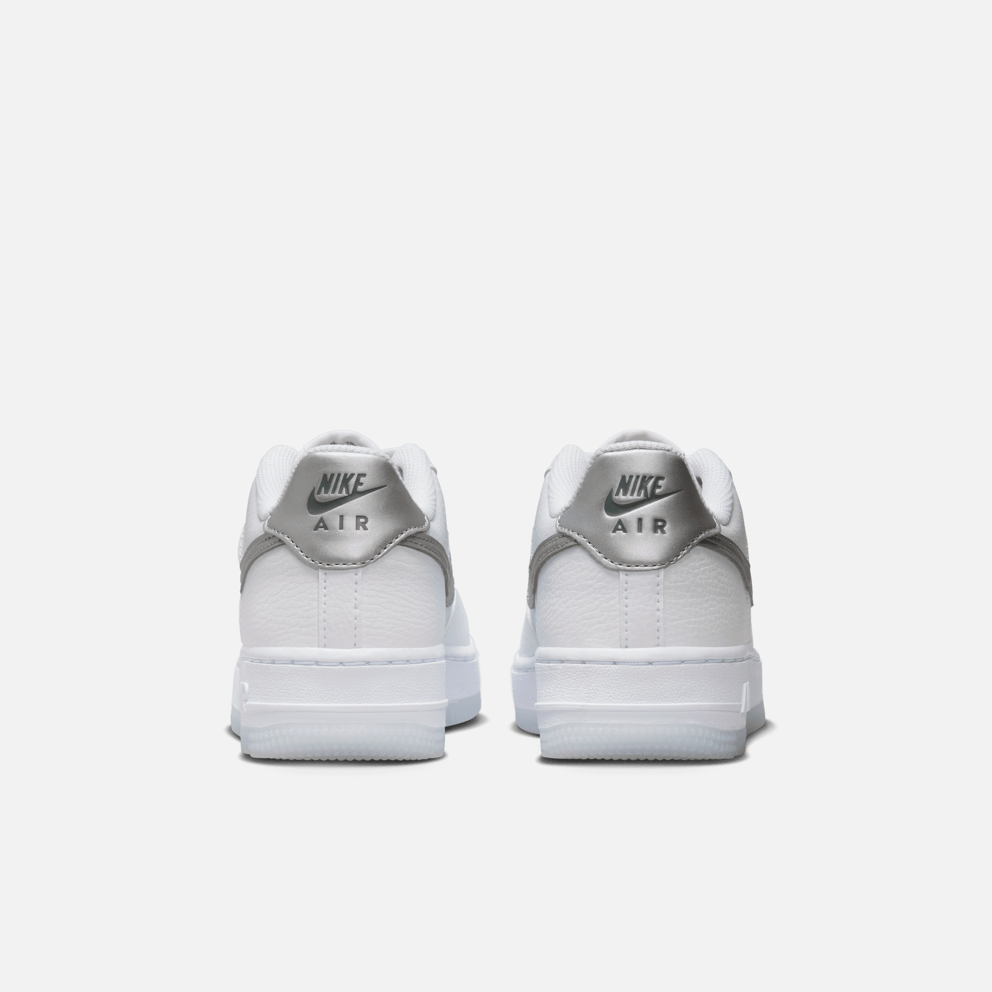 Nike Big Kids' Air Force 1 Low White Football Grey (GS) – Puffer Reds