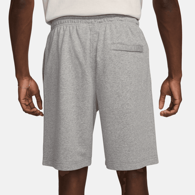 Nike Club Fleece Heather Grey French Terry Shorts – Puffer Reds