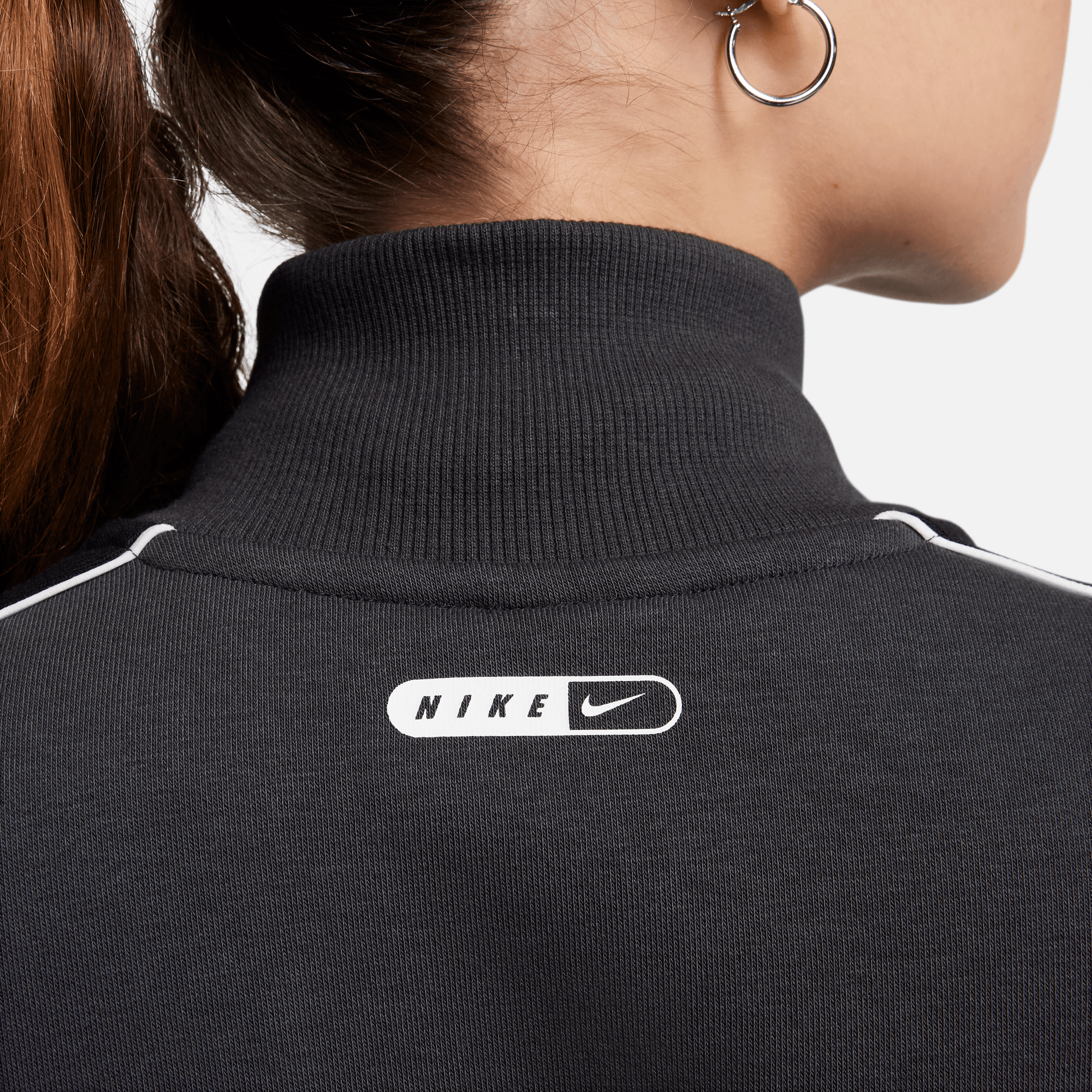 Nike Sportswear Women's Anthracite Grey Fleece Track Top