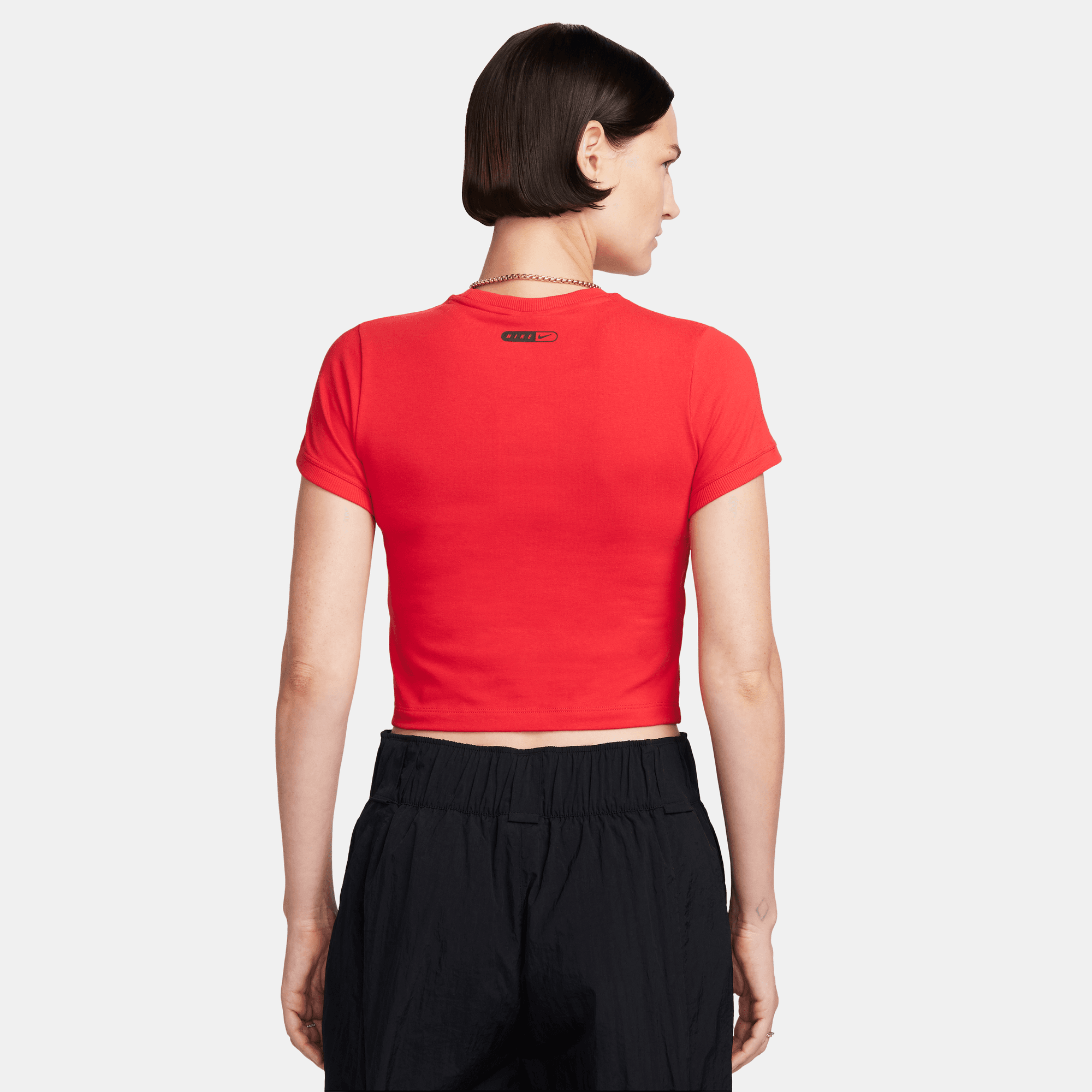 Nike Sportswear Women's Red Cropped T-Shirt