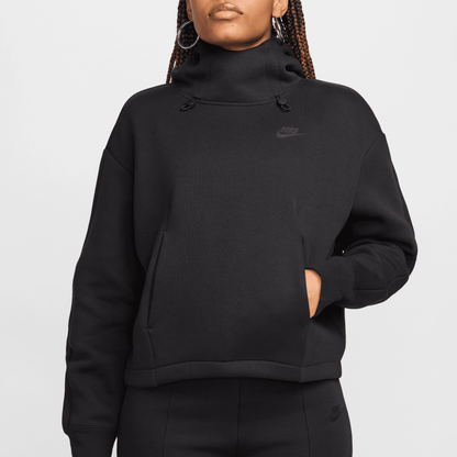 Nike Women's Sportswear Tech Fleece Oversized Black Hoodie