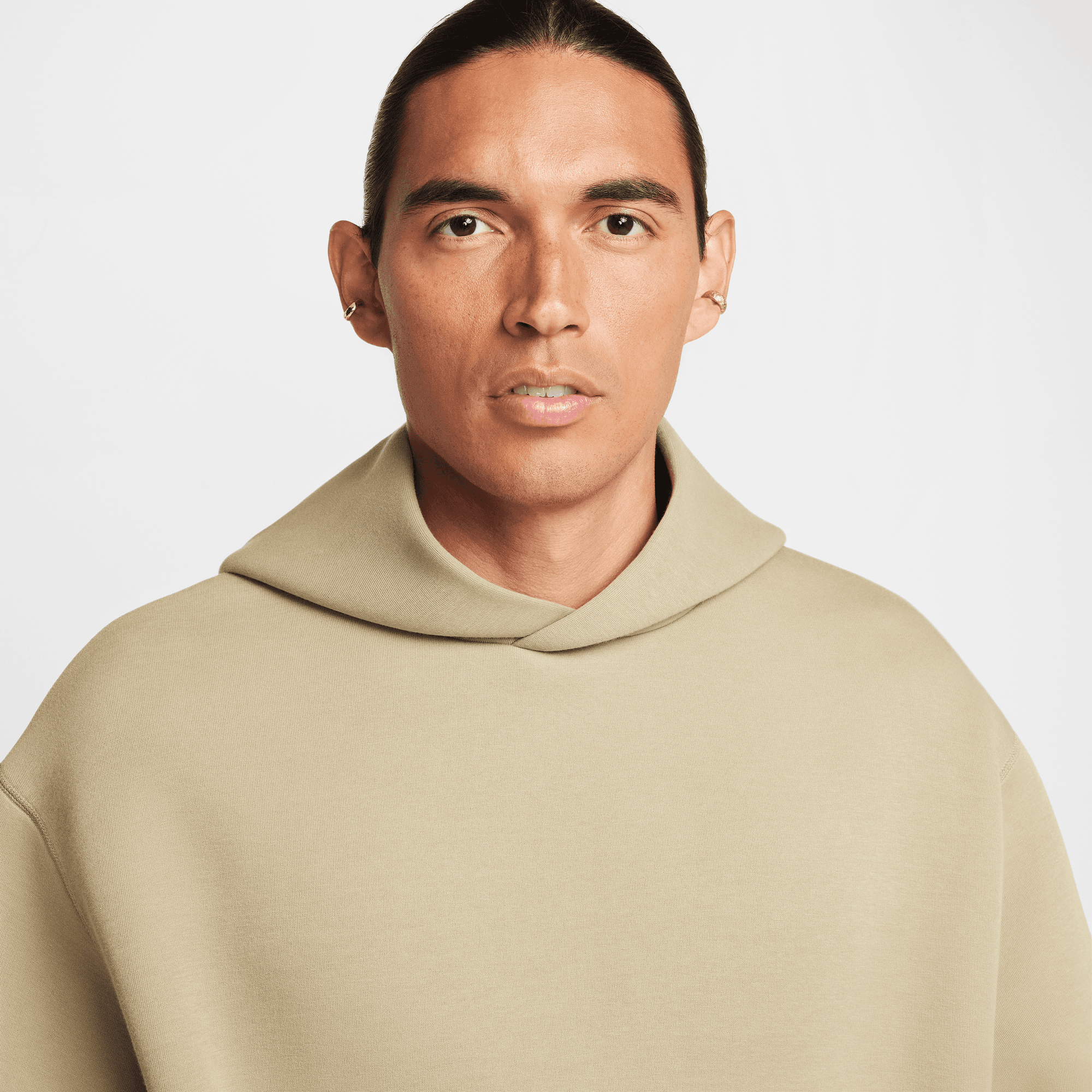 Nike Tech Reimagined Fleece Neutral Olive Hoodie