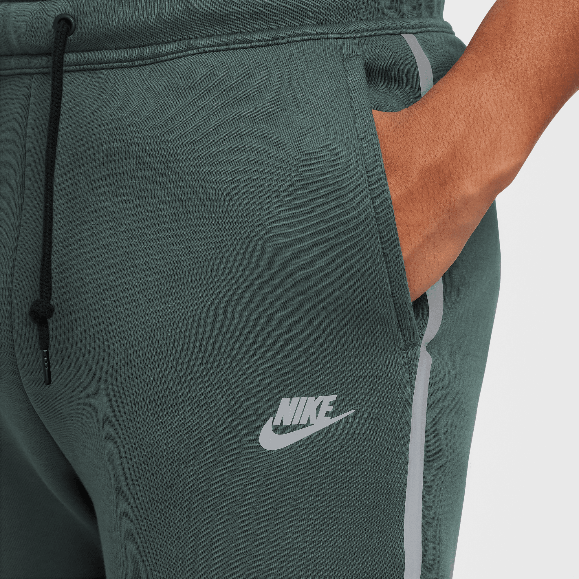 Nike Sportswear Tech Fleece Green Silver Reflective Joggers