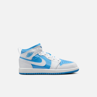 Air Jordan Kids' 1 Mid Legend Blue (PS)