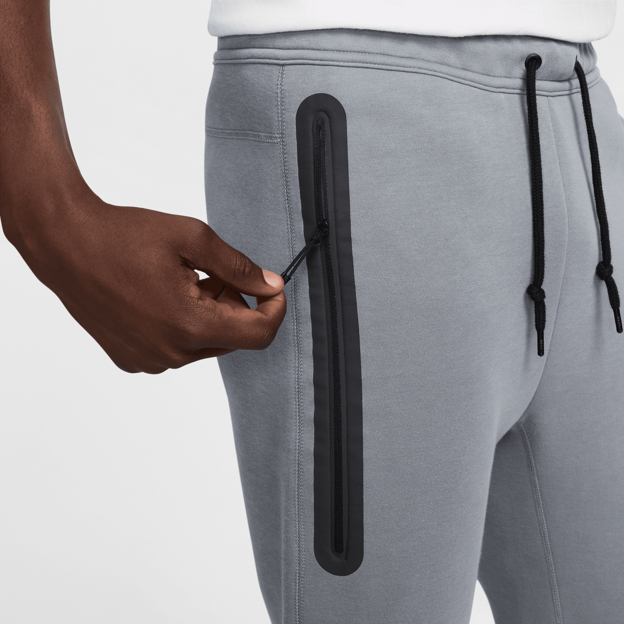 Nike fleece pants grey hotsell