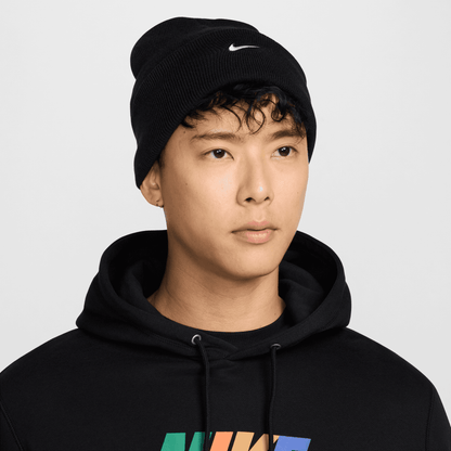 Nike Peak Black Swoosh Beanie