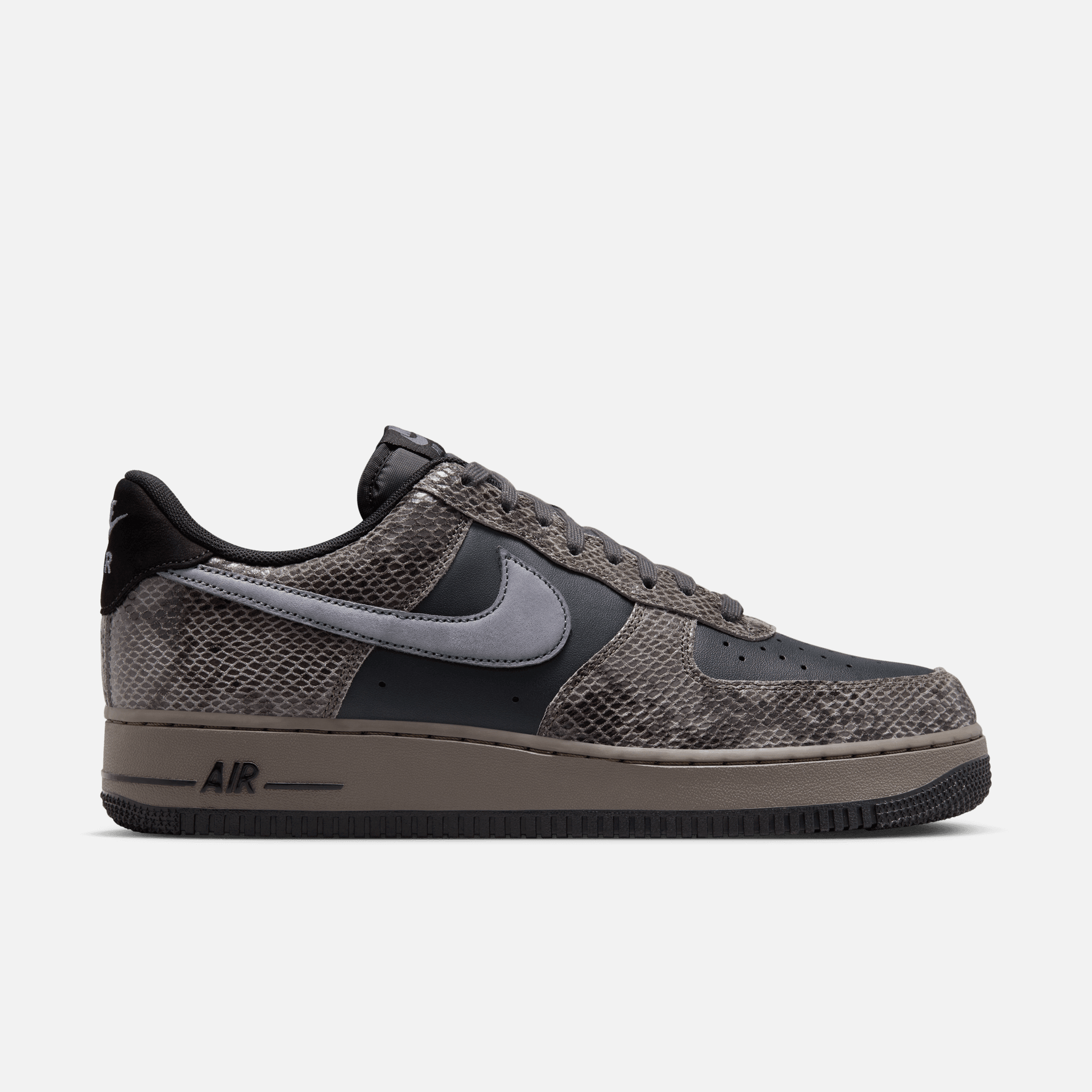 Nike Air Force 1 Low Off Noir Snakeskin – Puffer Reds