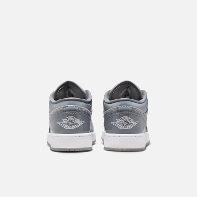 Air Jordan Big Kids' 1 Low SE Medium Cool Grey White (GS)