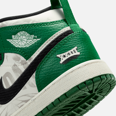 Air Jordan Kids' 1 Mid 'Overbranded' (PS)