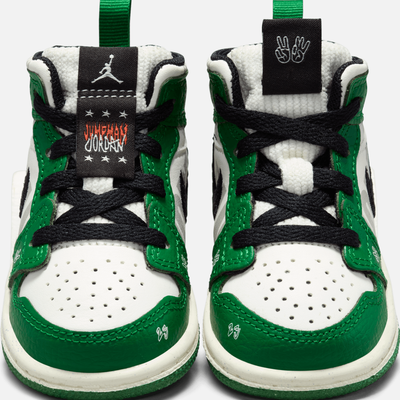 Air Jordan Kids' 1 Mid 'Overbranded' (TD)