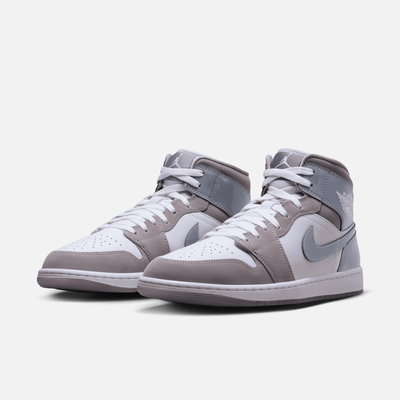 Air Jordan 1 Mid SE White Medium Cool Grey