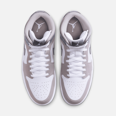 Air Jordan 1 Mid SE White Medium Cool Grey