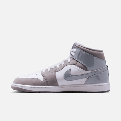 Air Jordan 1 Mid SE White Medium Cool Grey