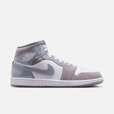 Air Jordan 1 Mid SE White Medium Cool Grey