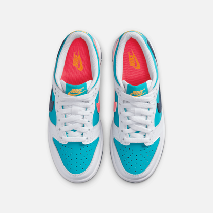 Nike Big Kids' Dunk Low BG Dusty Cactus Thunder Blue (GS)