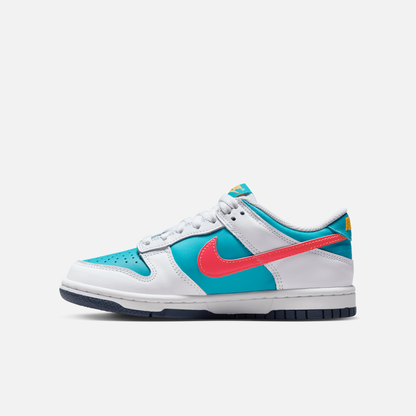 Nike Big Kids' Dunk Low BG Dusty Cactus Thunder Blue (GS)