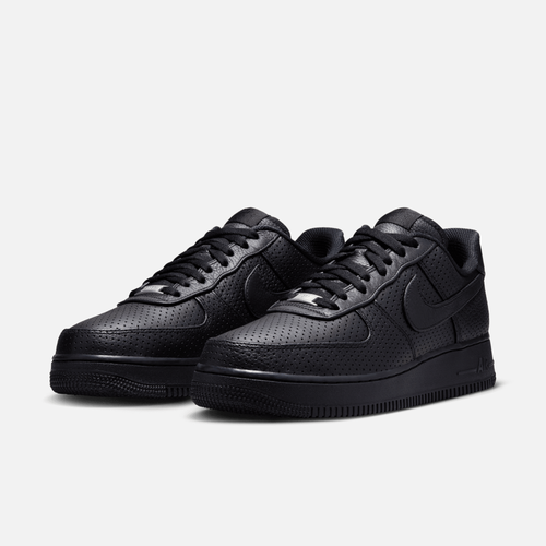 Nike Air Force 1 Low 'Perforated Black Leather' – Puffer Reds