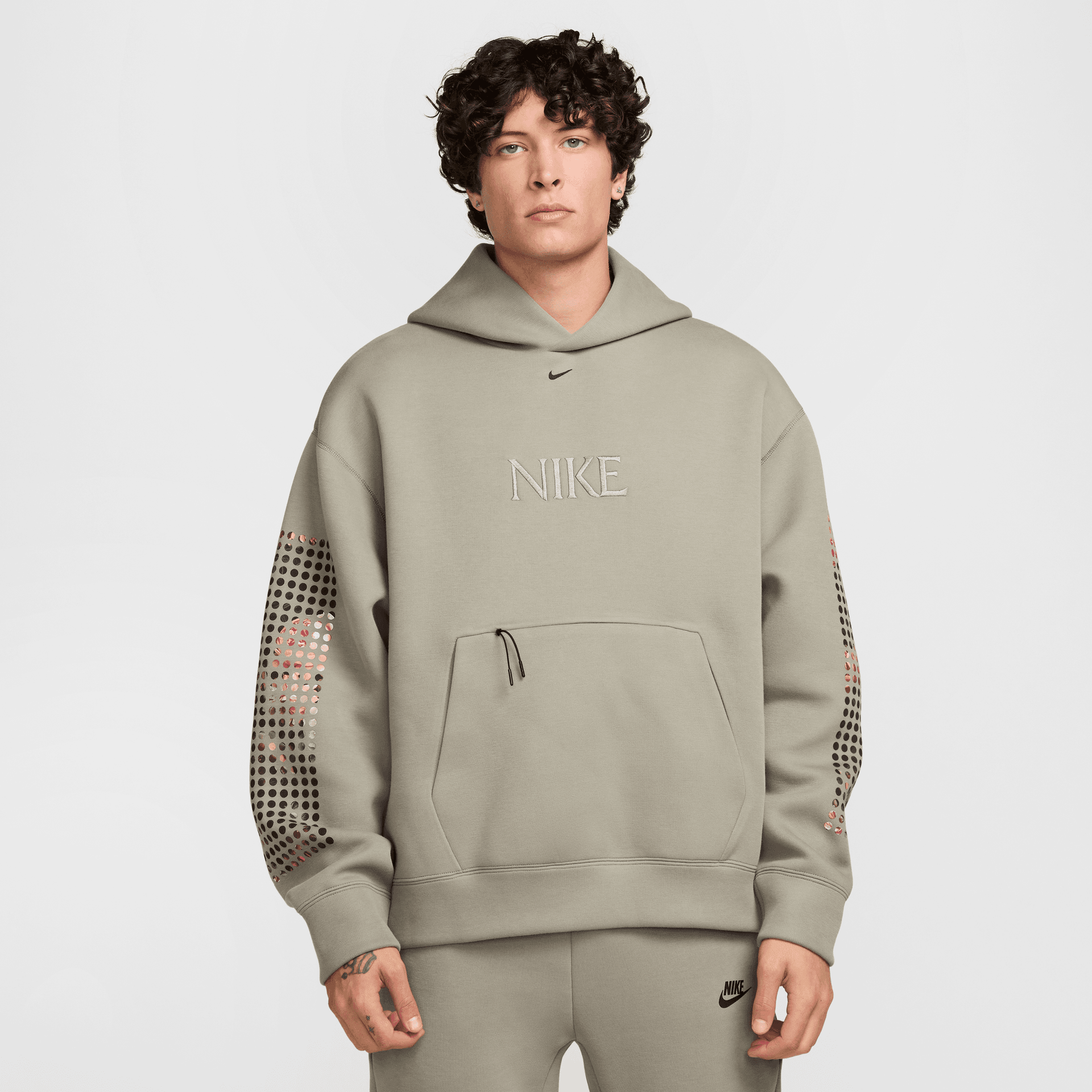 Nike Tech Light Army Graphic Fleece Hoodie – Puffer Reds