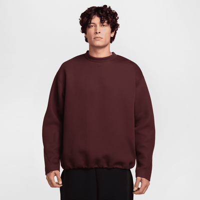 Nike Tech Burgundy Fleece Crew
