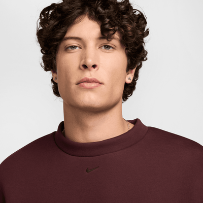 Nike Tech Burgundy Fleece Crew