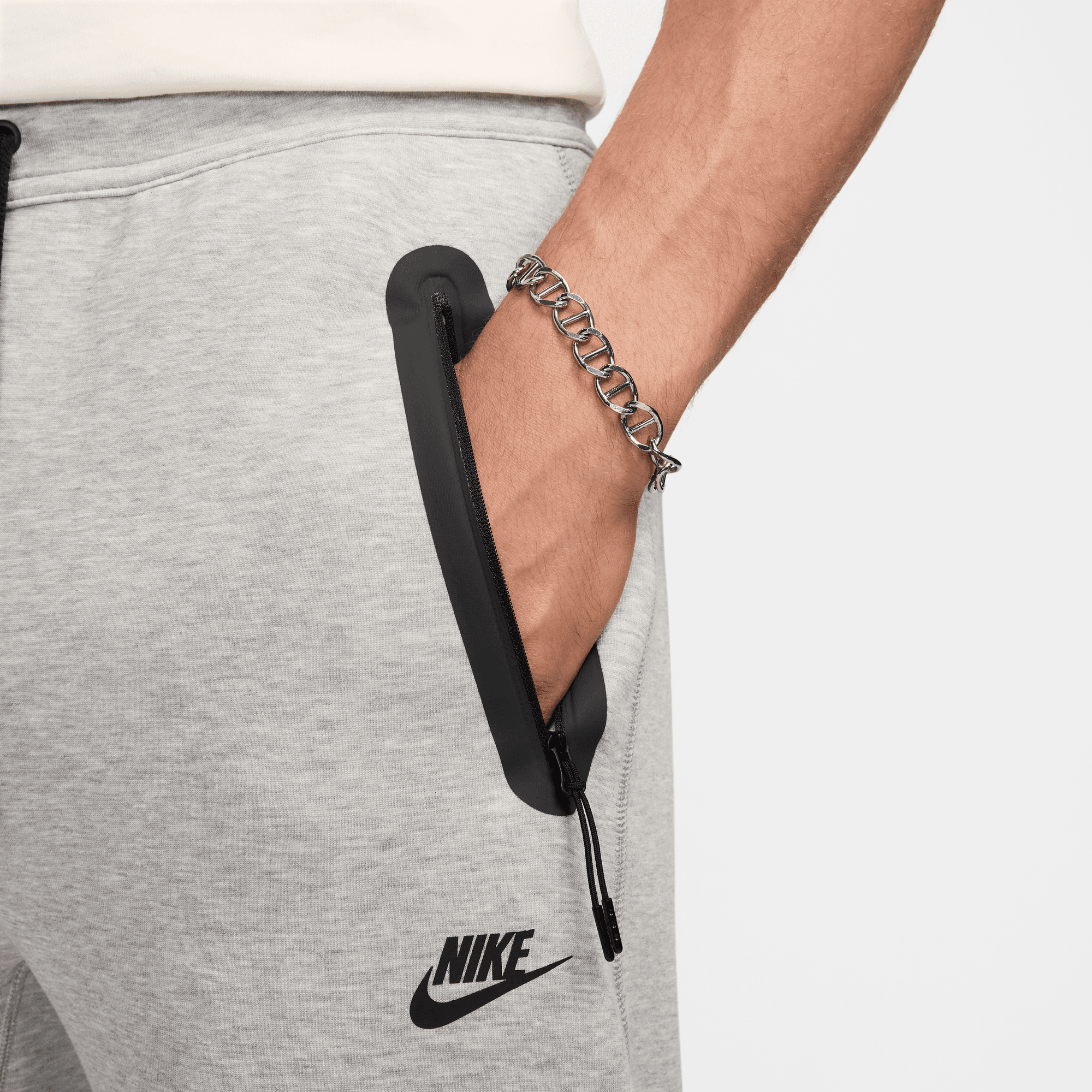 Nike Tech Fleece Grey Open-Hem Pants