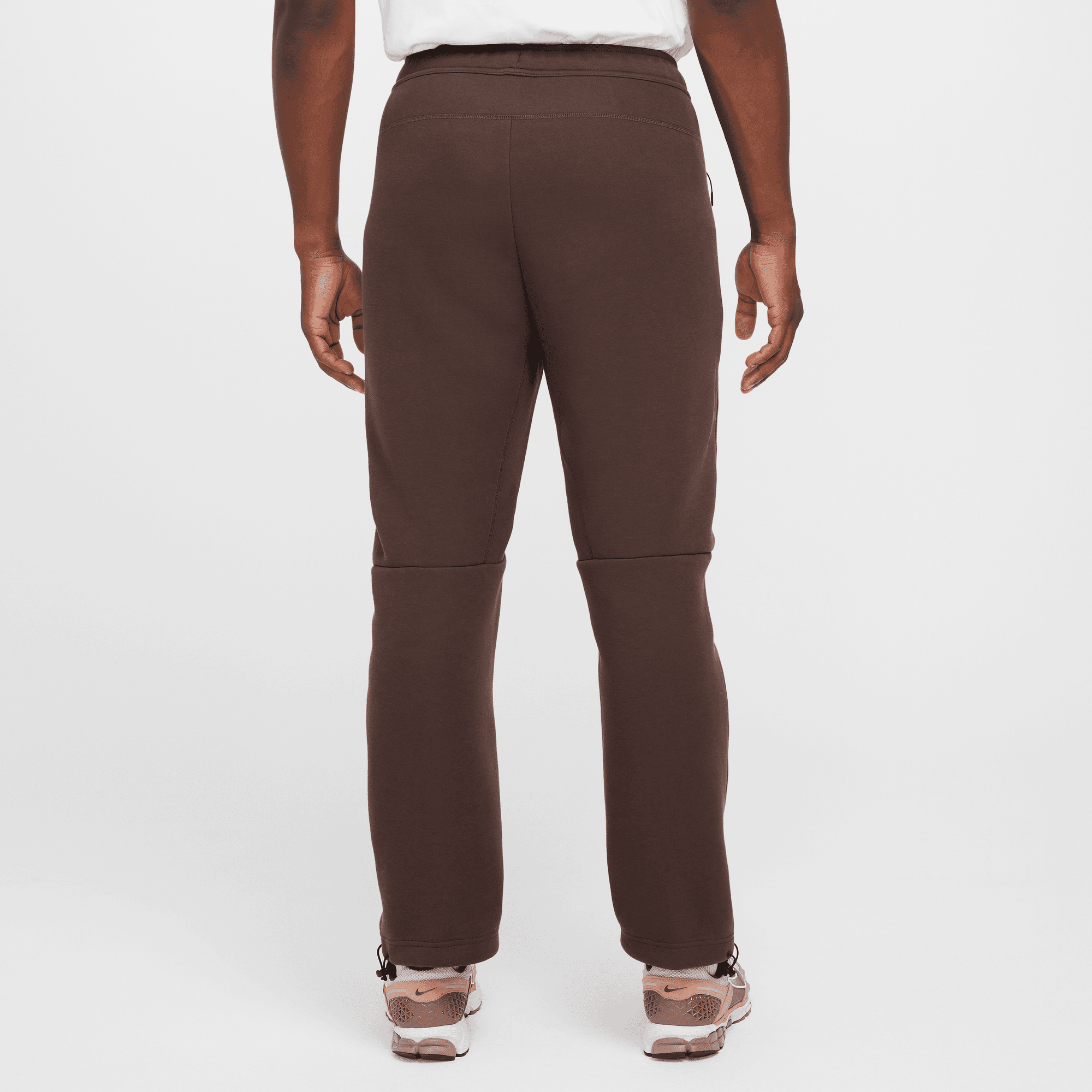 Nike Tech Fleece Brown Open-Hem Pants