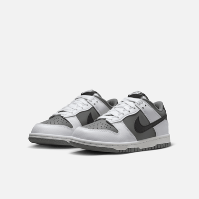 Nike Big Kids' Dunk Low White Black Smoke Grey (GS)