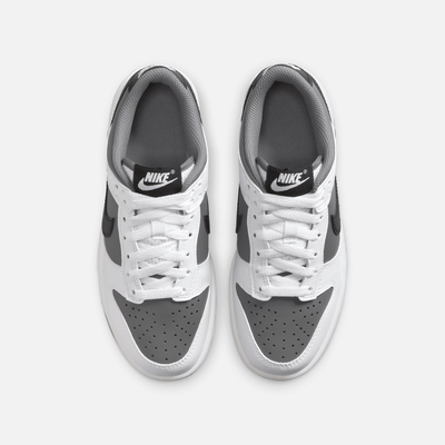 Nike Big Kids' Dunk Low White Black Smoke Grey (GS)
